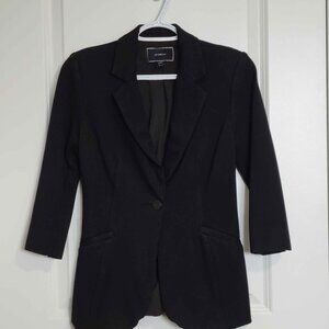 LE CHATEAU two button black blazer slim fit
